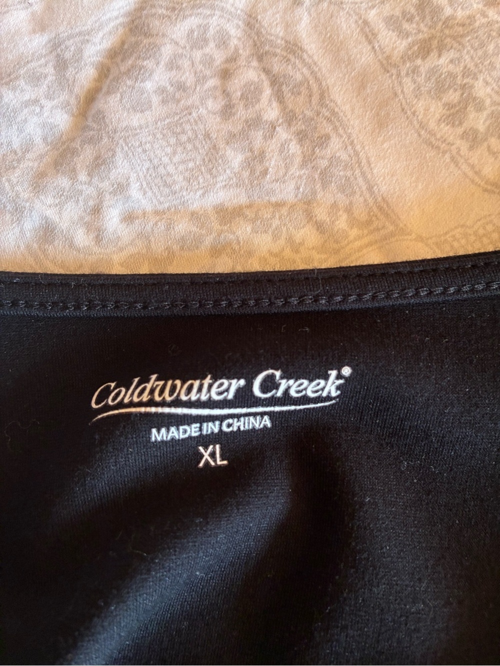 Coldwater Creek Destinations Seamed Black Dress Size X-Large - Picture 5 of 9